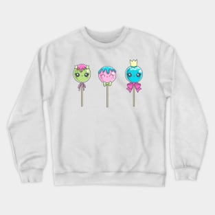 Three Adorable Kawaii Lollipops Crewneck Sweatshirt